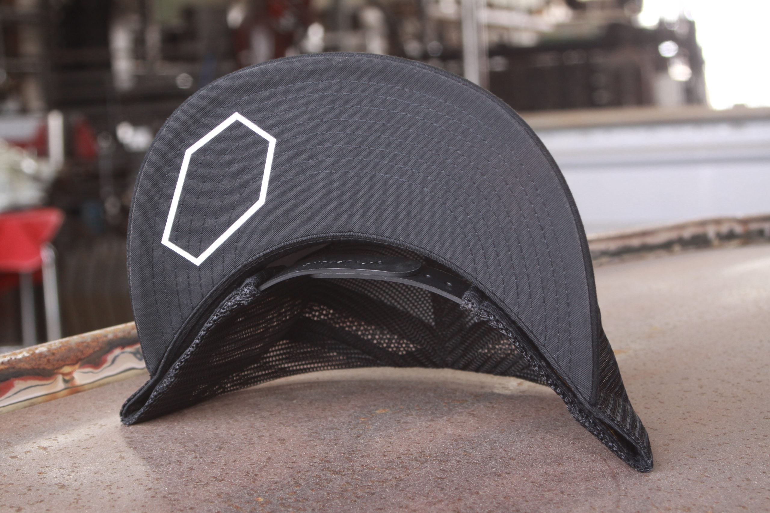 black coffin logo snap back