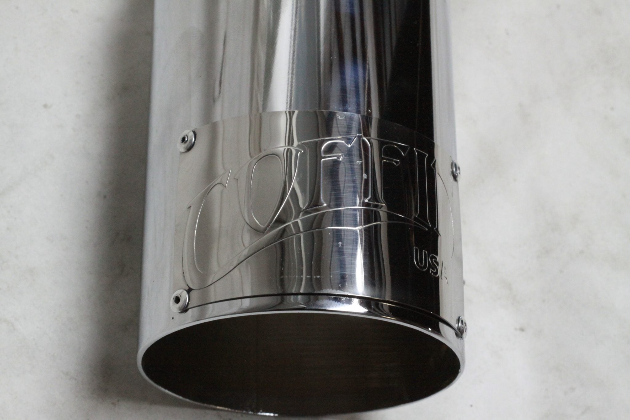 Chrome 31/2" coffin tip