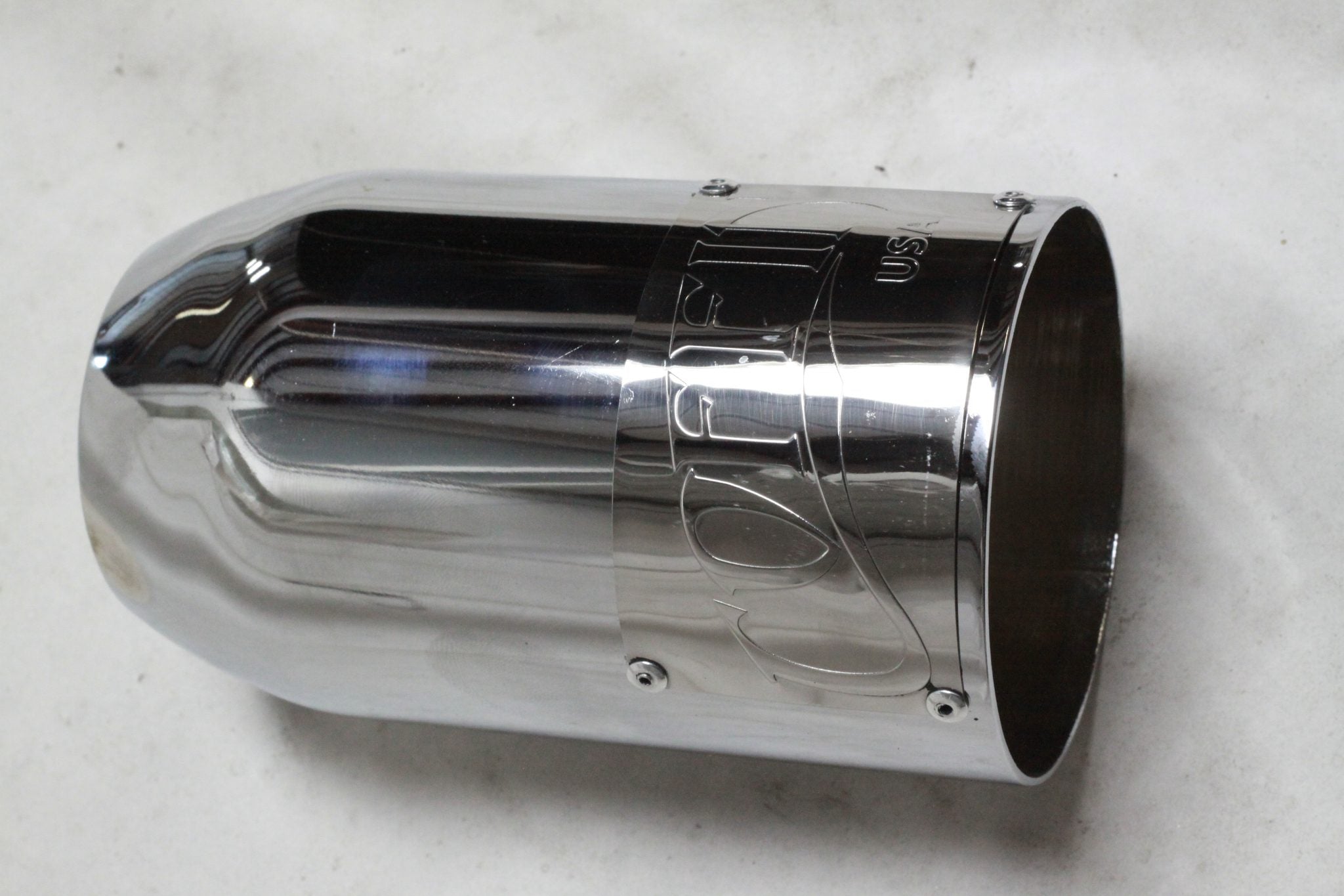 Chrome 31/2" coffin tip